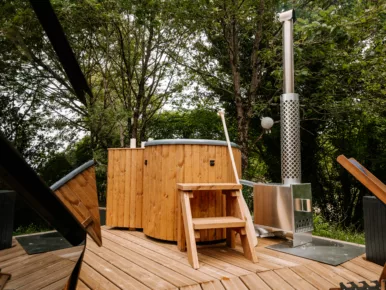 bain nordique chauffé au bois