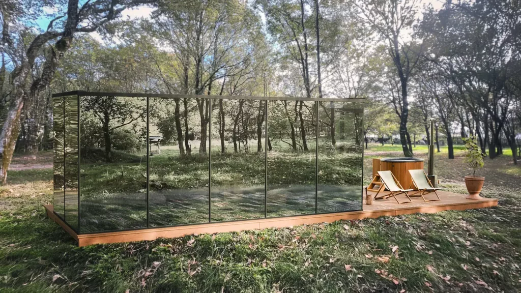 Lodge miroir insolite en pleine nature en Vendée
