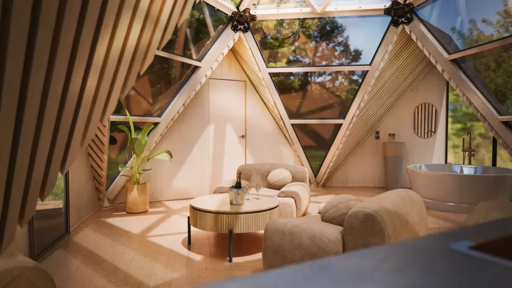 Intérieur du lodge Étoile insolite