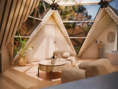 Intérieur du lodge Étoile insolite